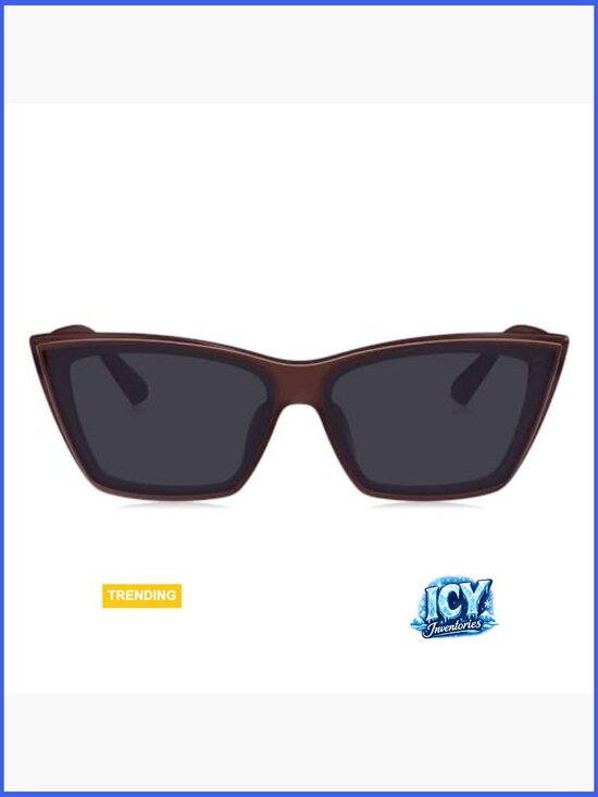 Cat Eye Polarized Sunglasses in Translucent Wine Red main image 5